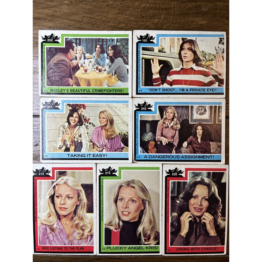 1977 Topps Charlies Angels Cards (Lot of 7) Cards (CA3)